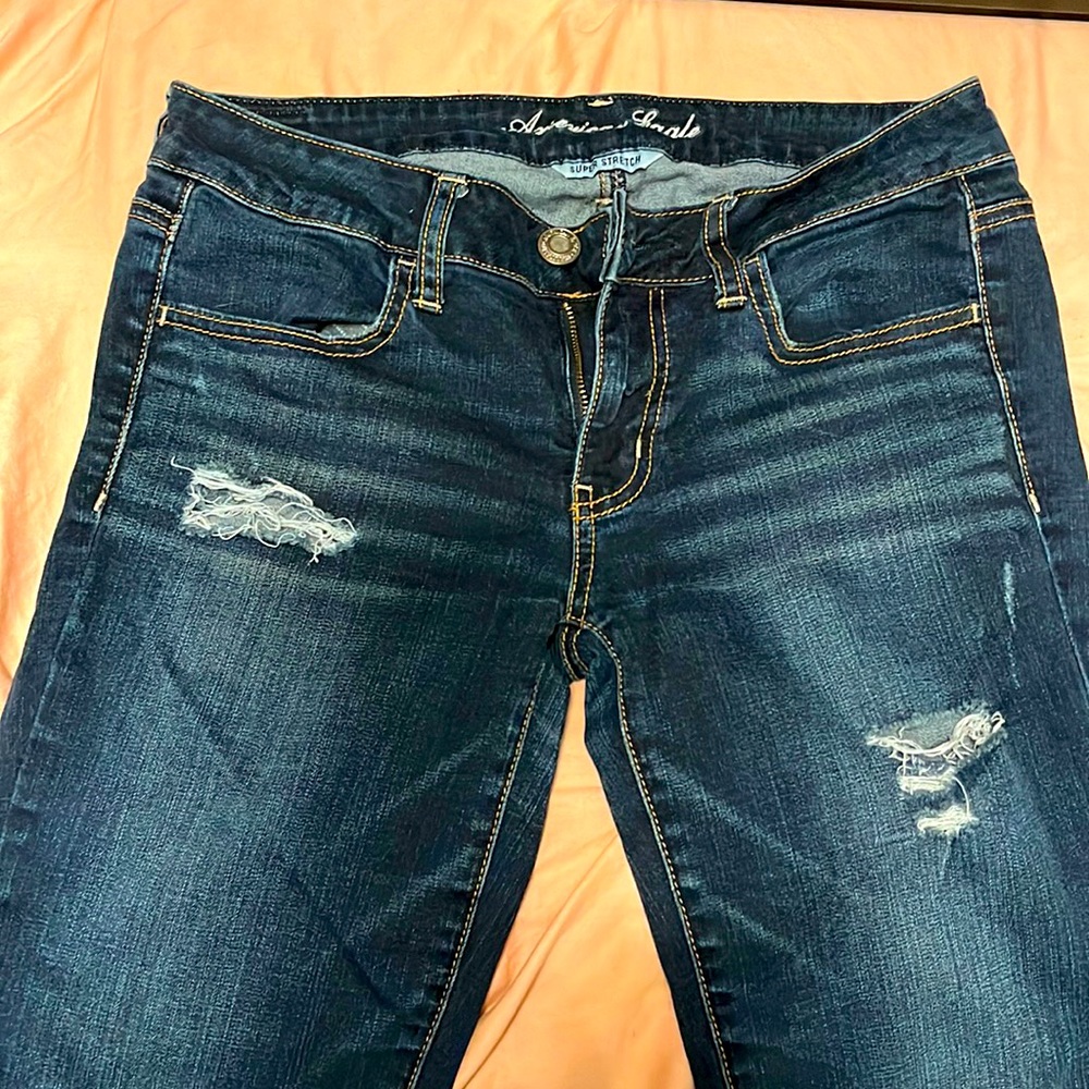 American eagle jegging super stretch size 6 dark jean